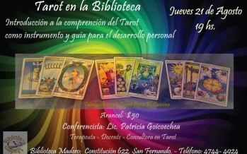 Charla de tarot en la Biblioteca Madero