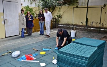 Nuevo piso de goma y material deportivo para la Escuela Especial N° 503