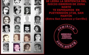 A las 15 se leerá la sentencia por el Juicio de los Obreros