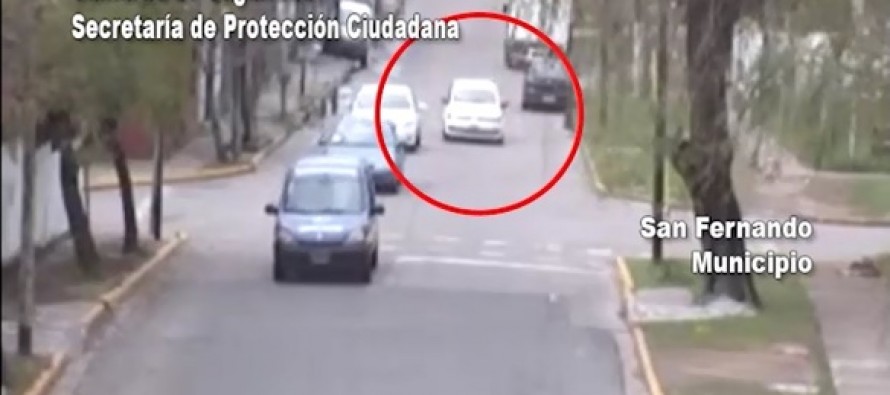 Robo, operativo cerrojo, persecución, choque y detención