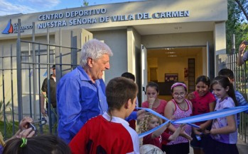 Luis Andreotti inauguró un Centro Cultural y otro Deportivo en Villa del Carmen