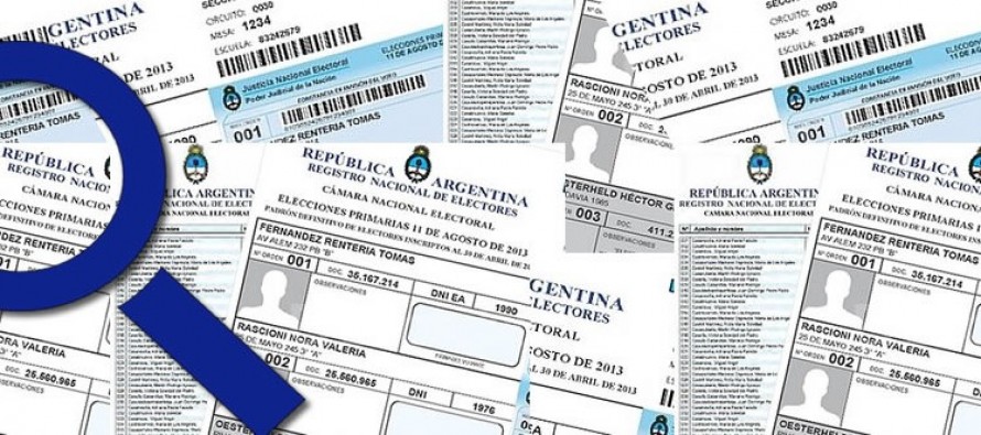 Hasta el 30 de este mes se puede consultar el padrón provisorio