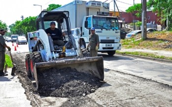 Se inició la primera etapa de repavimentación de la calle Uruguay