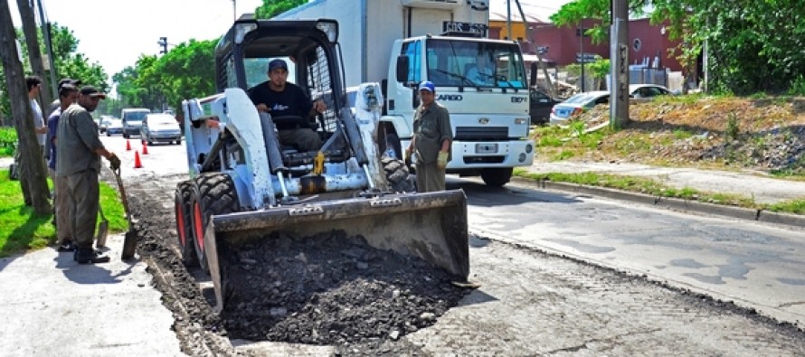 Se inició la primera etapa de repavimentación de la calle Uruguay