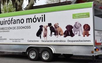 El Quirófano Móvil de Zoonosis estará en Villa Jardín, Virreyes e Islas