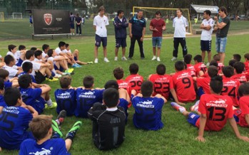 Galmarini y Rusculleda visitaron las divisiones infantiles de Tigre