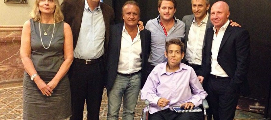 Campbell junto a Christian Fritz en el Congreso Nacional