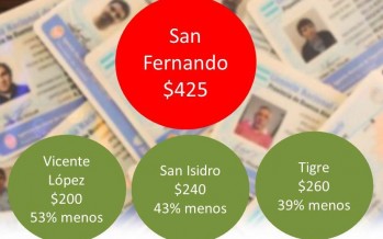La licencia de conducir es la más cara de los municipios de la región