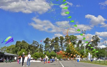 Se realizó la Barrileteada Familiar a orillas del río