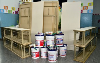 El Municipio asistió a la Escuela Primaria N° 22 con materiales y muebles