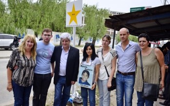 Andreotti acompañó a ‘Madres del Dolor’ con sus dos primeras ‘estrellas viales’
