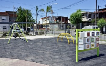Avanza la renovación de la plaza del barrio Don Mariano