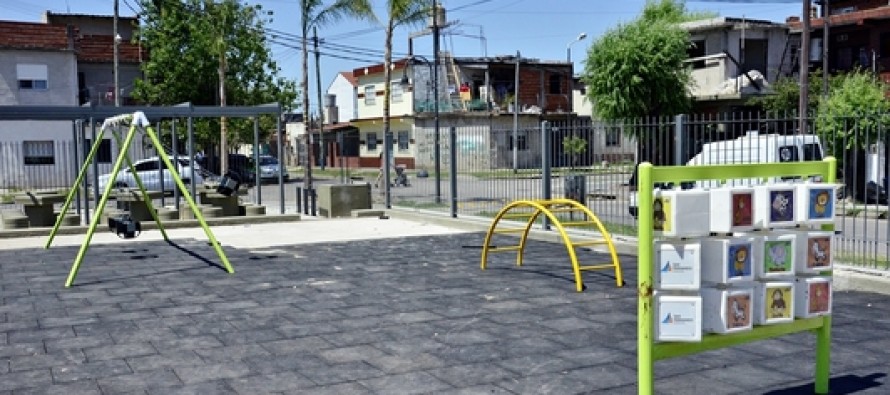 Avanza la renovación de la plaza del barrio Don Mariano