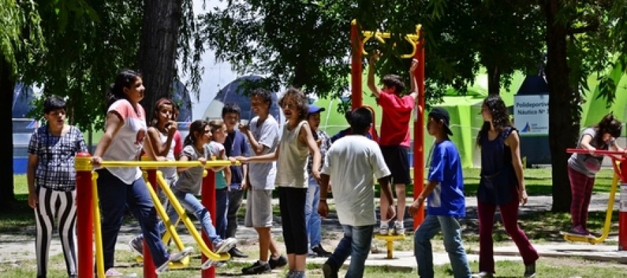 Los chicos discapacitados festejaron su día en el Poli N°3