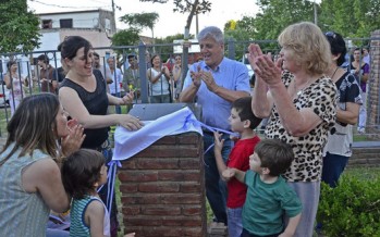 Andreotti inauguró la Plaza “Don Carlos” en Infico