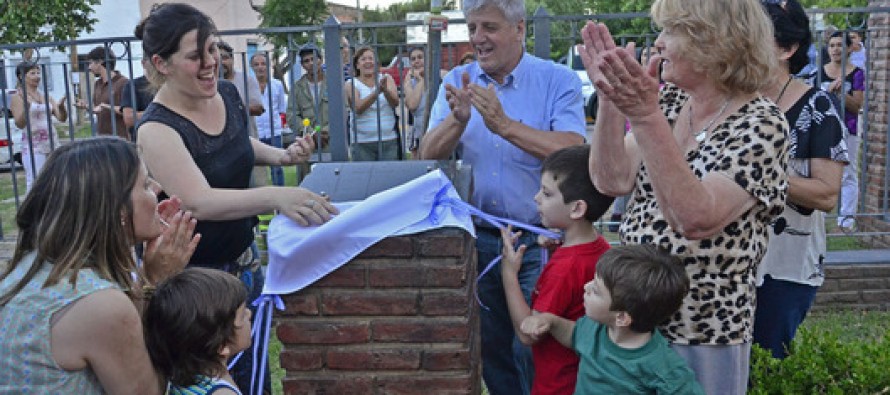 Andreotti inauguró la Plaza “Don Carlos” en Infico