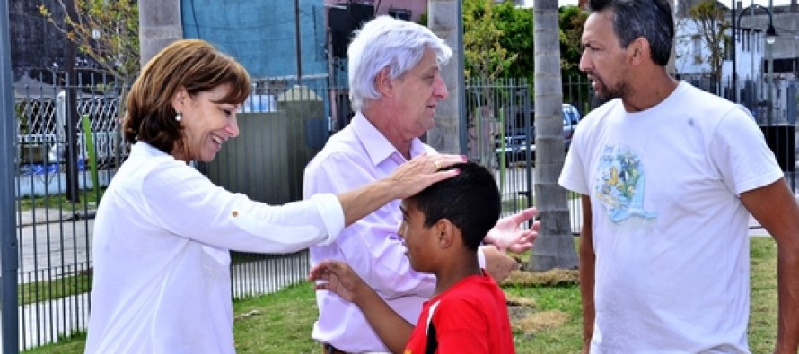 Andreotti supervisó las obras de las plazas Don Mariano y Manuel Belgrano