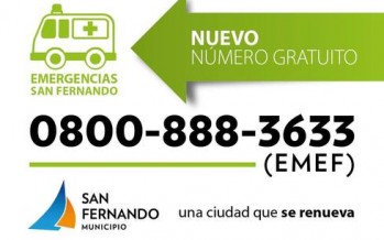 0800-888-3633 Emergencias San Fernando, sistema de auxilio médico municipal