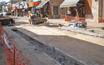 A punto de finalizar la primera etapa de la remodelación de la calle Constitución