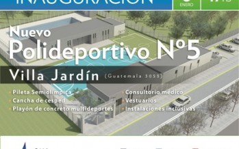 Inauguración del Polideportivo Nº5 de Villa Jardín