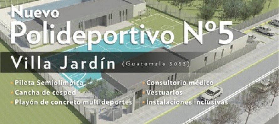 Inauguración del Polideportivo Nº5 de Villa Jardín