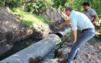 Se están realizando obras hidráulicas en Albatros para evitar anegamientos en barrios aledaños