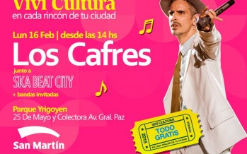 Los Cafres y Ska Beat City tocarán gratis en San Martín