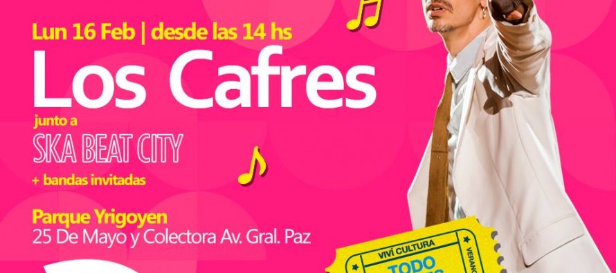 Los Cafres y Ska Beat City tocarán gratis en San Martín