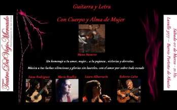 María Bradley junto a Manuel Navarro en el Teatro del Viejo Mercado