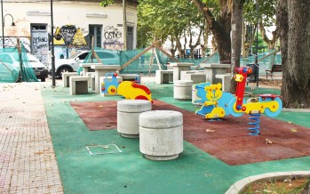 Andreotti recorrió las obras en ejecución en Victoria
