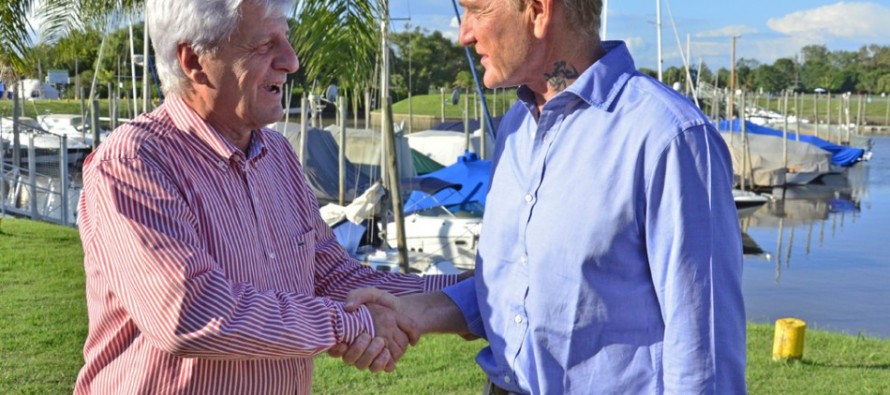 Luis Andreotti recibió a Francisco de Narváez