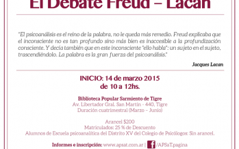 Comienza el seminario “El debate Freud-Lacan”