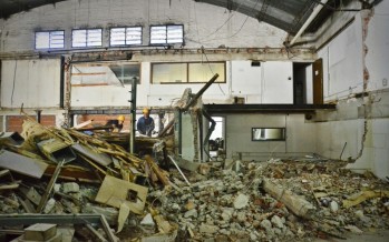 Luis Andreotti supervisó la obra del nuevo Centro de Monitoreo y Base de Patrullas