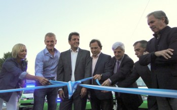 Massa juntó a todos en la inauguración de la nueva posta policial