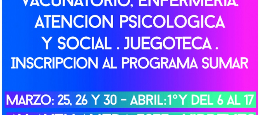 Operativo de salud en Virreyes