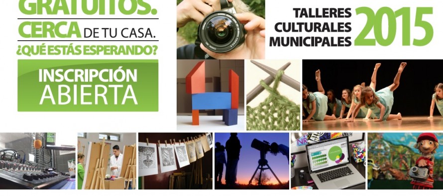 Abierta la inscripción a los Talleres Culturales 2015