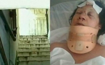 Reclamó por una filtración y casi la matan