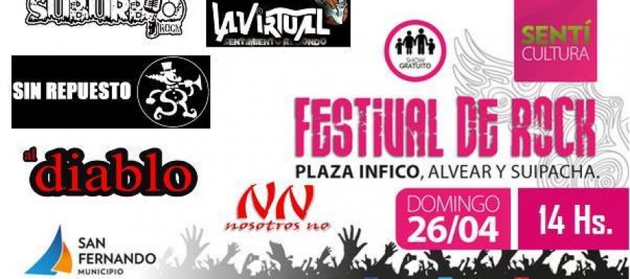 Festival de rock esta tarde en Infico