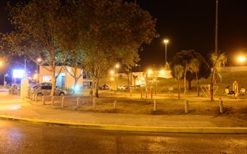 Refuerzan con luminarias los cruces del Acceso Norte