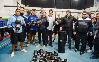 Se realizó la primera exhibición del año en la Escuela Municipal de Boxeo