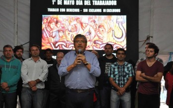 El Movimiento Evita celebró el Día del Trabajador en Carupá con la presencia del Chino Navarro