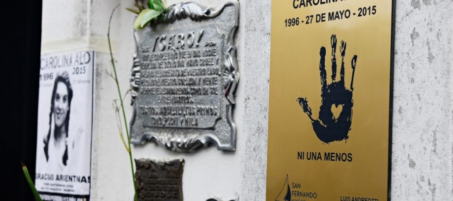 #NiUnaMenos Homenaje a Carolina Aló al cumplirse un nuevo aniversario de su asesinato