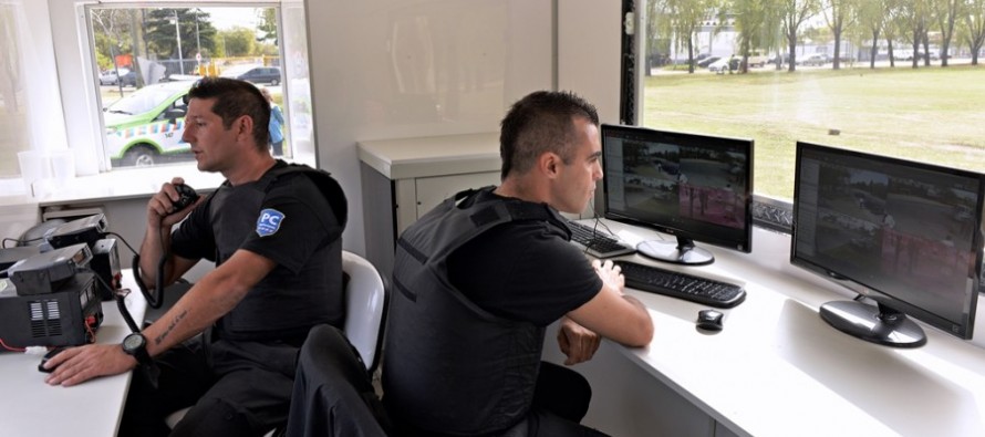 La nueva Unidad Móvil de Protección Ciudadana vigiló la zona de Bancalari