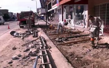 Comenzó la renovación del centro comercial de la Avenida Avellaneda