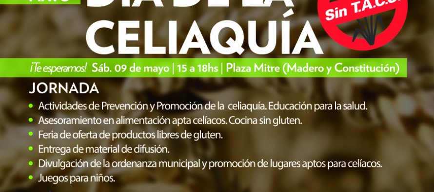 Jornada de concientización por el Día de la Celiaquía en Plaza Mitre