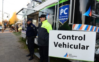 La Unidad Móvil de Protección Ciudadana en la zona de Carlos Casares