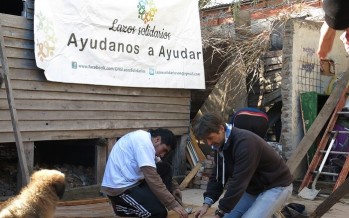 Campbell y Cernadas recorrieron Villa Garrote junto a la ONG Lazos Solidarios
