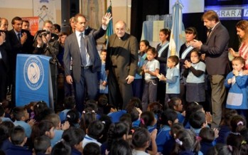 Scioli visitó San Fernando para inaugurar obras de ampliación del Colegio «Madre Teresa»