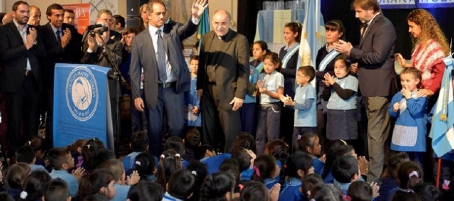 Scioli visitó San Fernando para inaugurar obras de ampliación del Colegio “Madre Teresa”