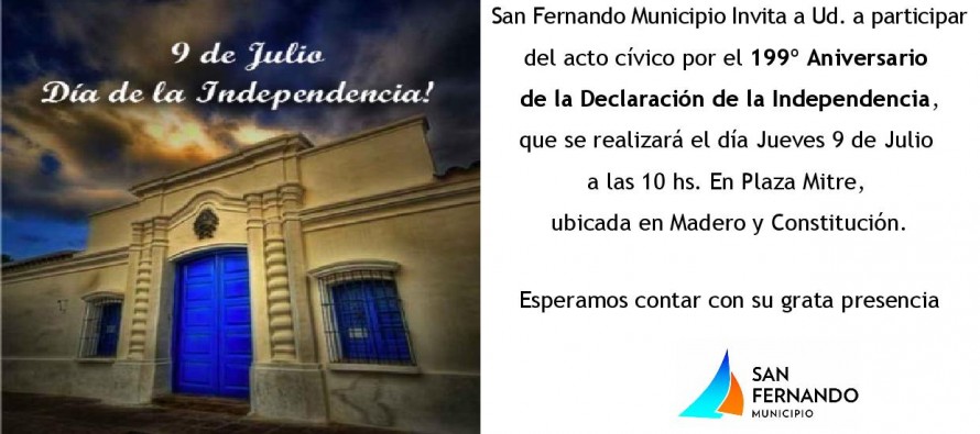 Se conmemora el Día de la Independencia en la Plaza Mitre